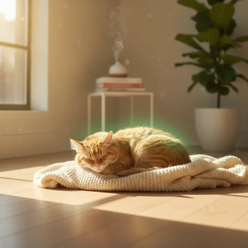 고양이 행복한 생활