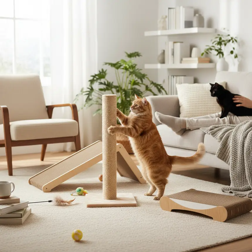 고양이 스크래처 종류, 스크래처 배치