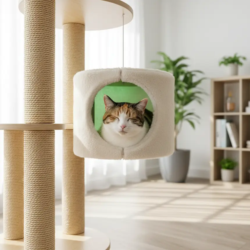 Cat safe space, comfortable rest