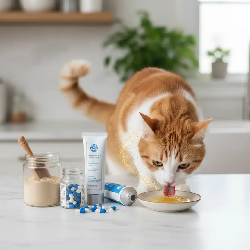 Cat supplement feeding