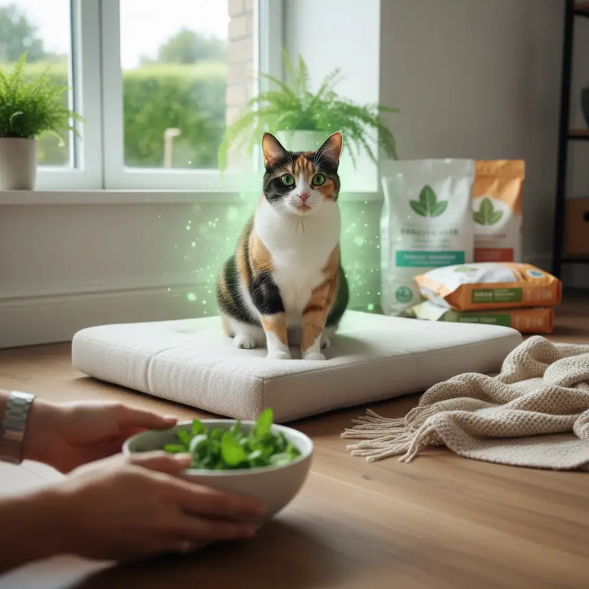 Healthy cat vitality