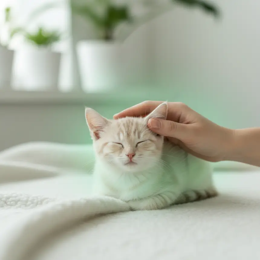 평온한 새끼고양이
