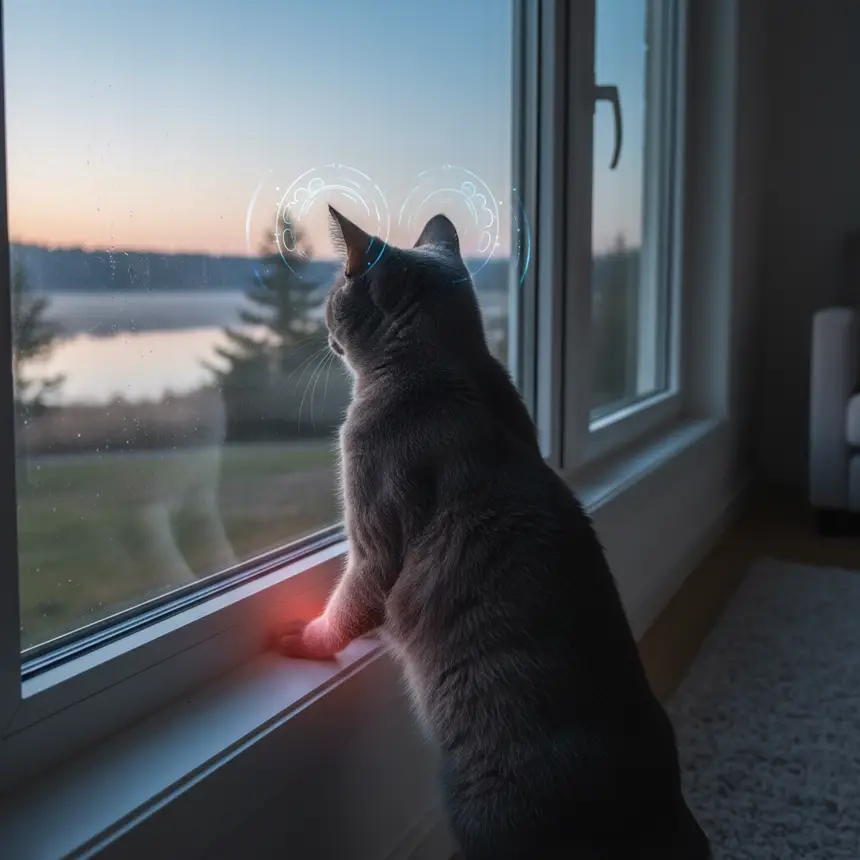고양이 새벽 환경 자극