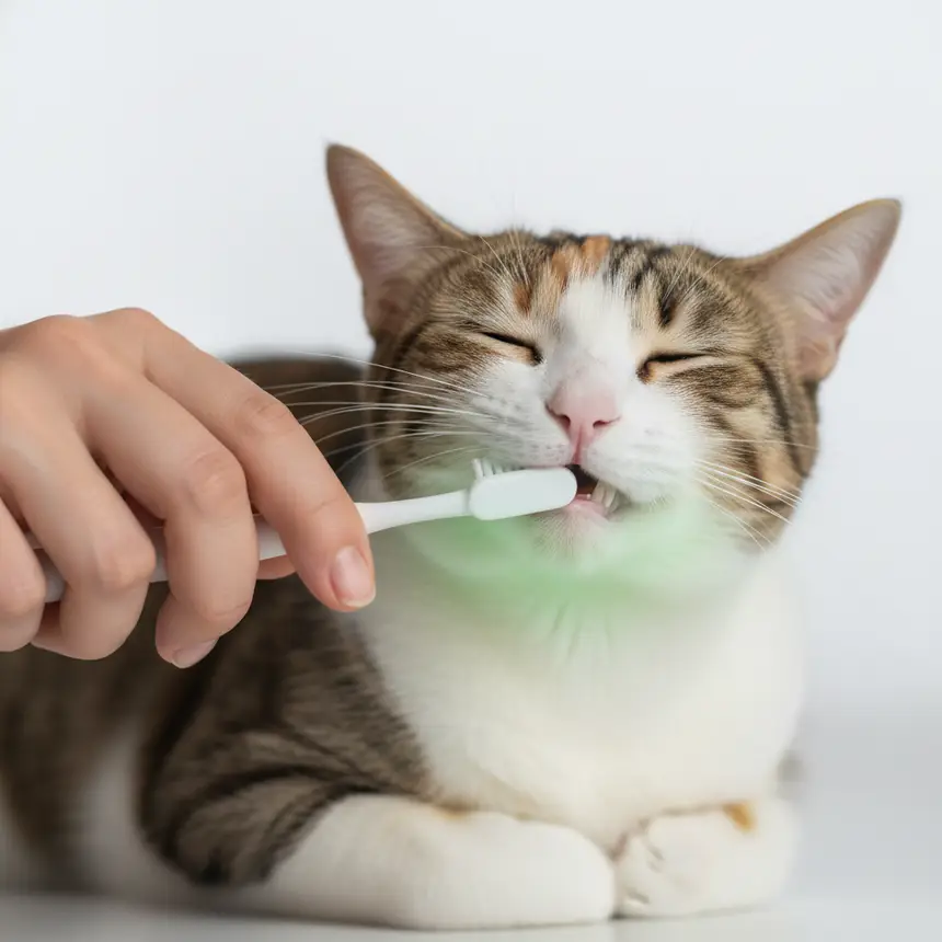 고양이 양치 방법