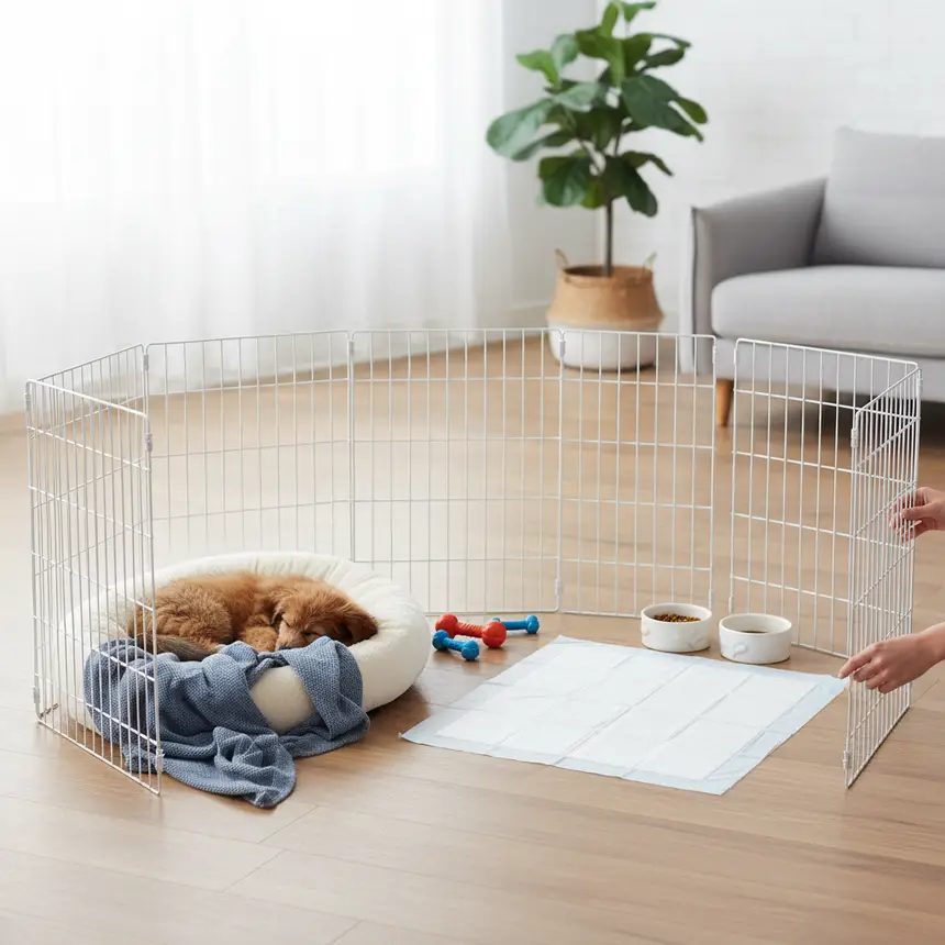 Dog potty training area
