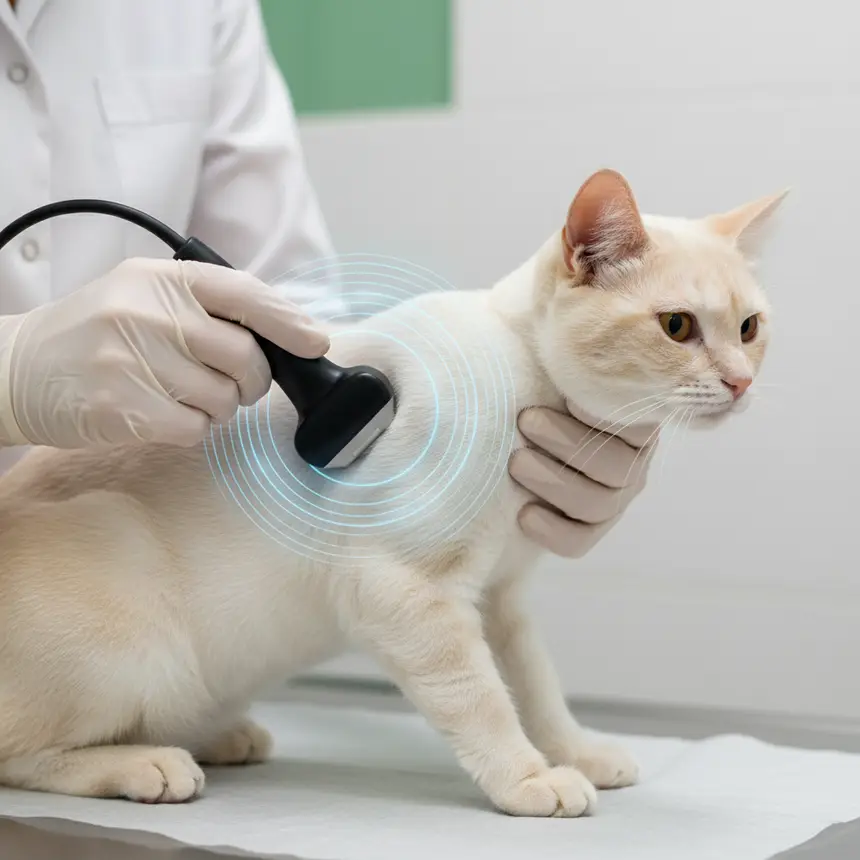 고양이 심장 초음파 검사