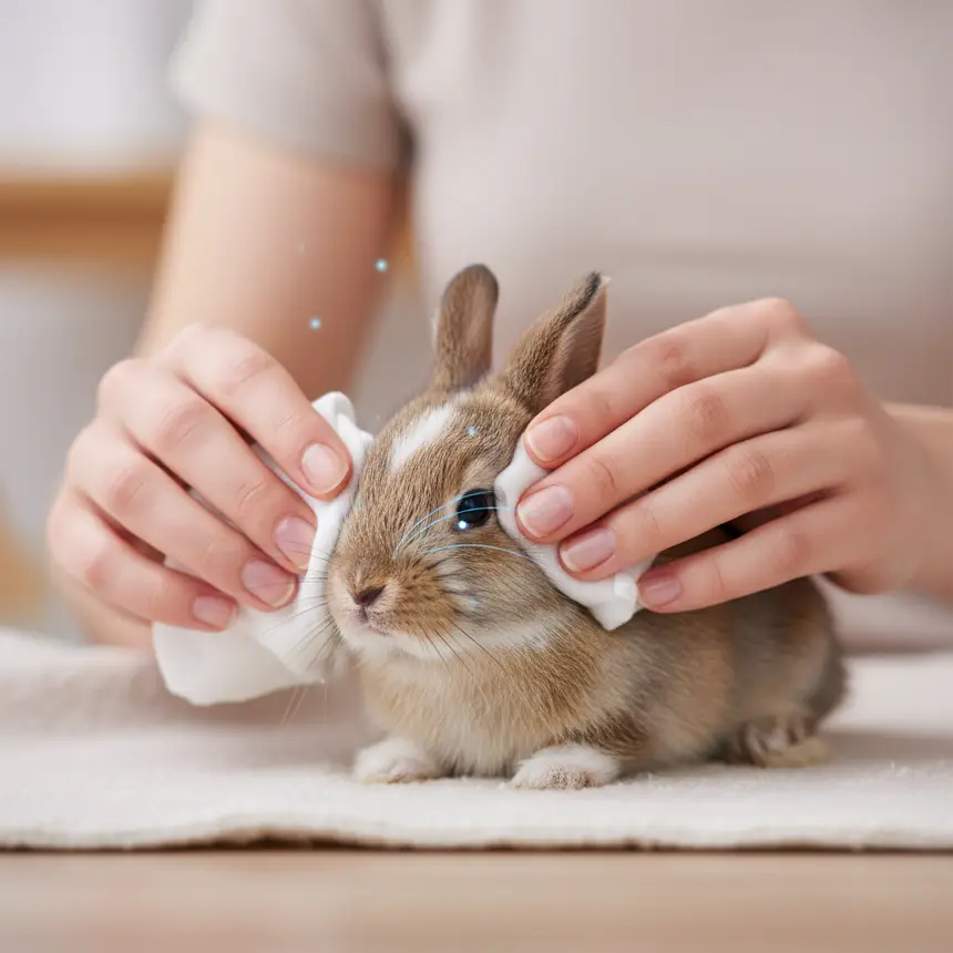 토끼 눈 세정 방법