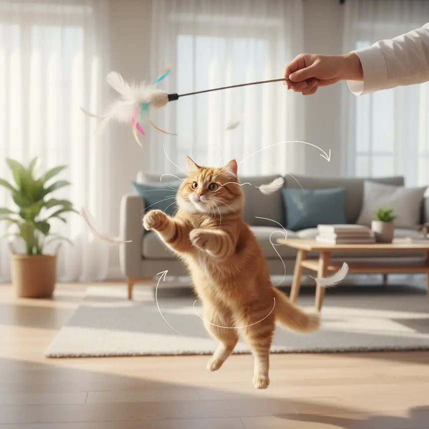 cat playtime, cat behavior modification