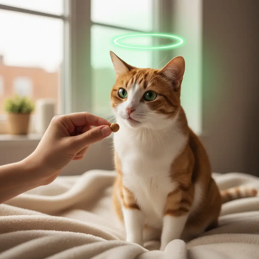 cat training, cat treats, positive reinforcement