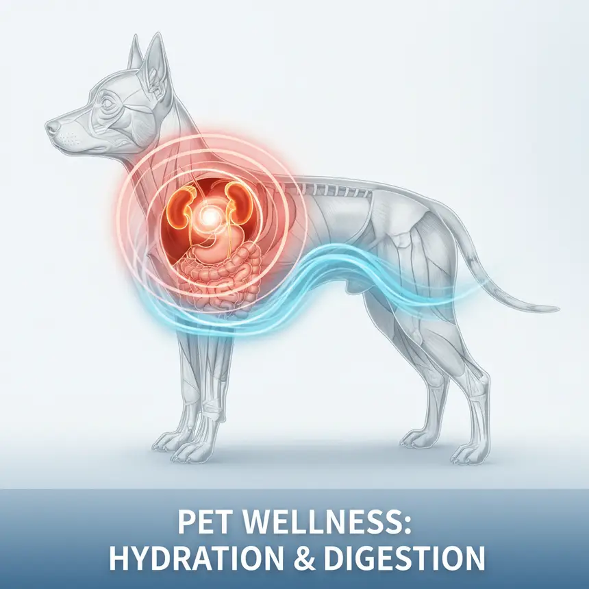 Pet dehydration impact on organs