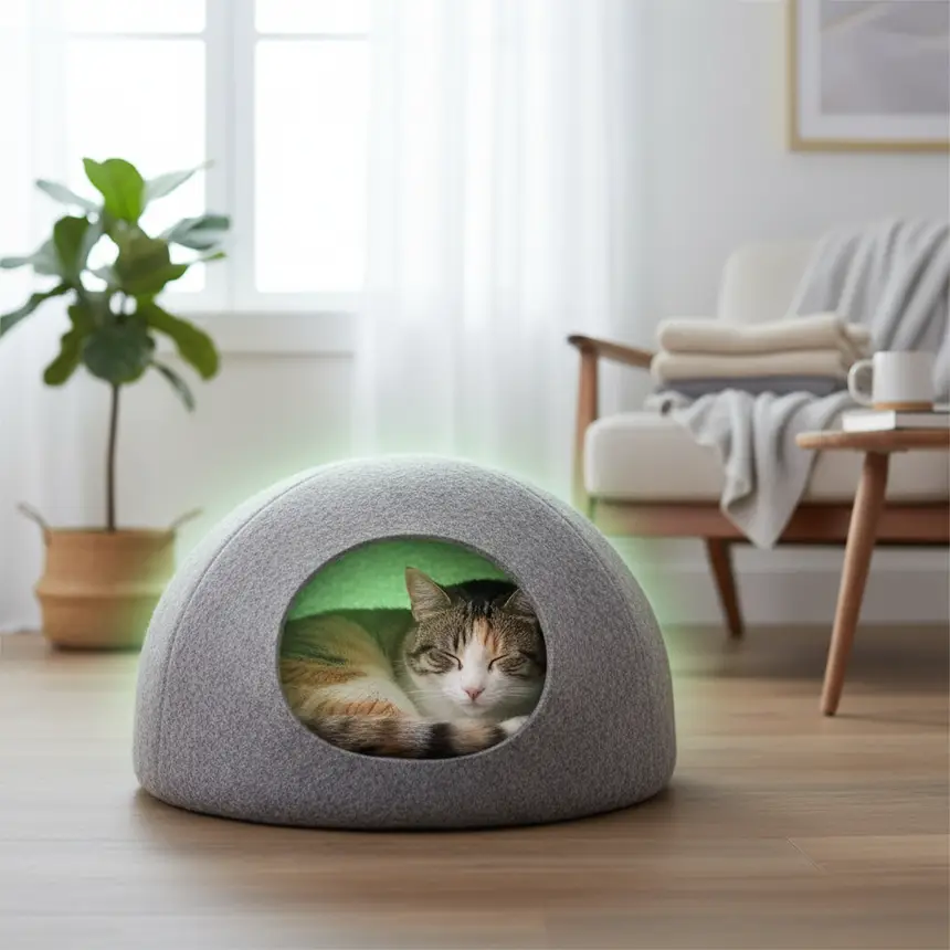안정된 고양이