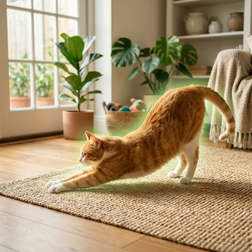 Healthy and happy cat