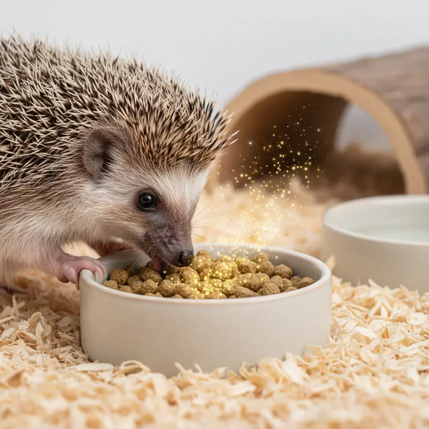 Hedgehog nutrition, clean environment