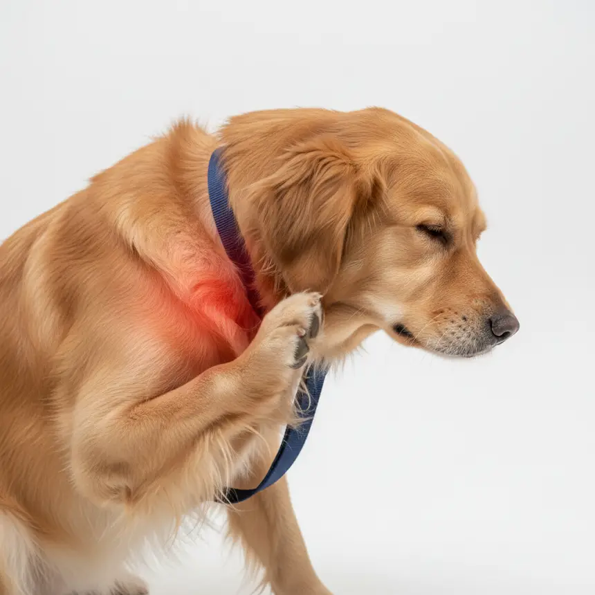 Irritated pet skin
