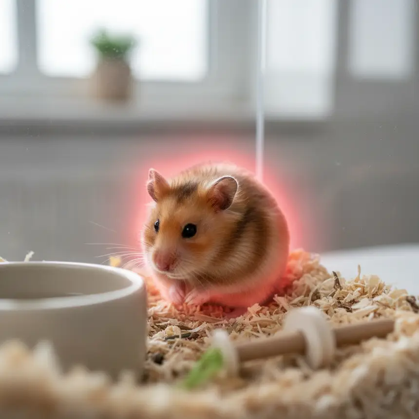 Stressed hamster, uncomfortable hamster