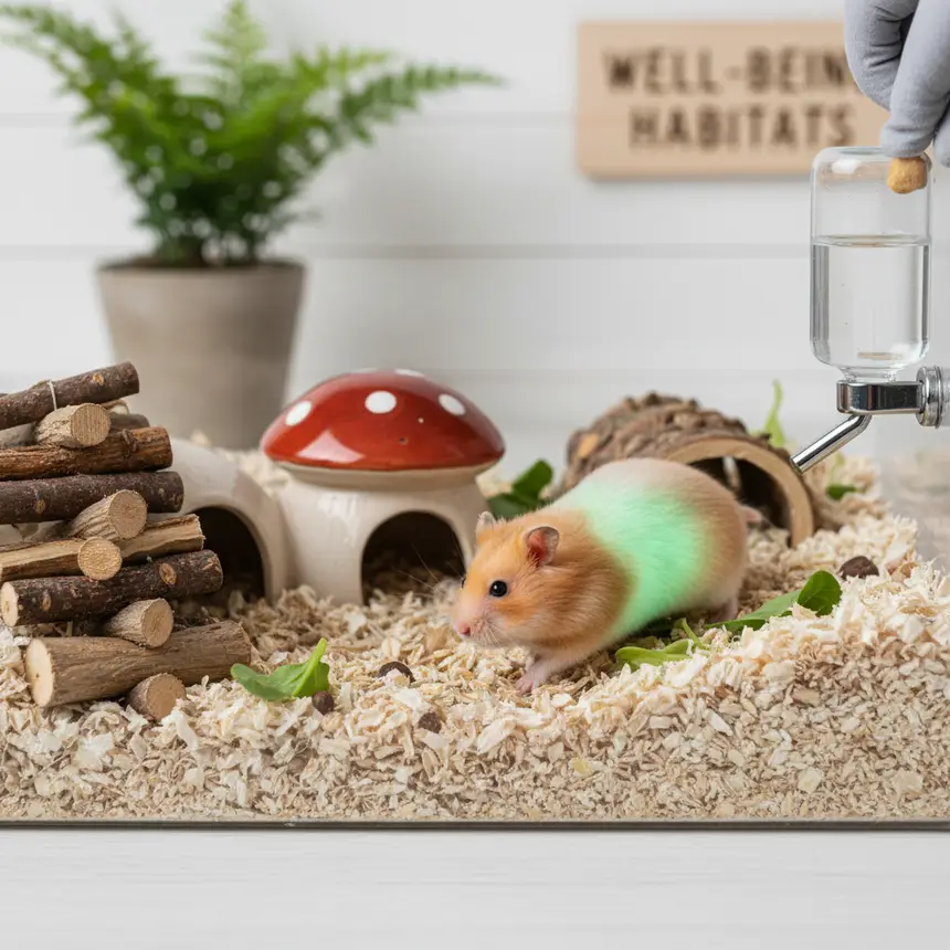 Happy hamster, healthy hamster