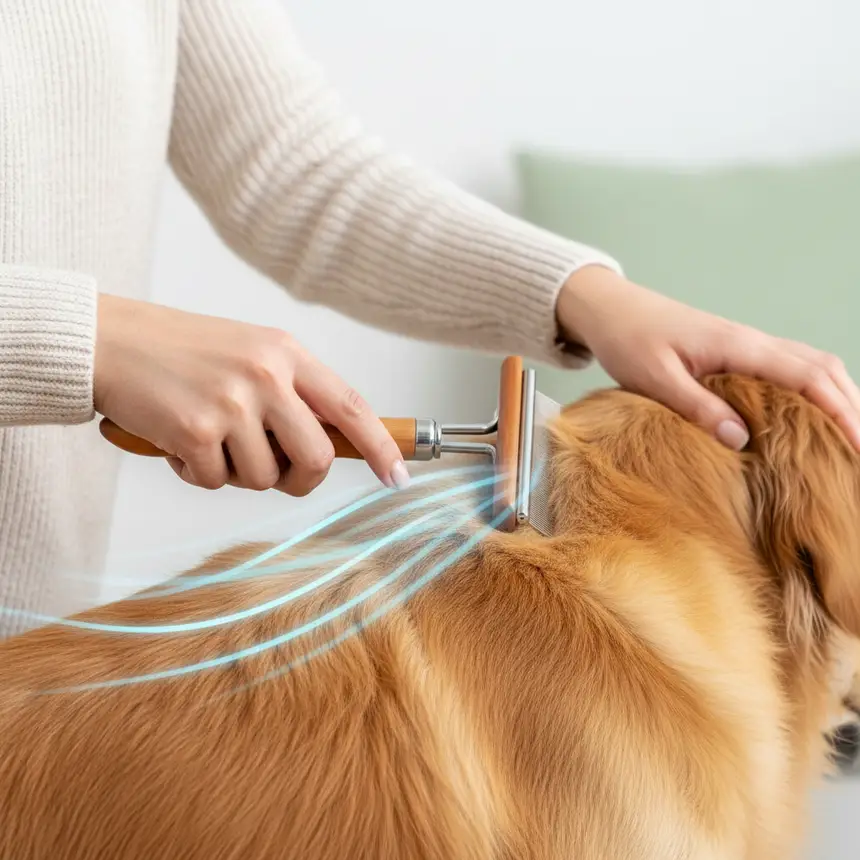 Dog brushing technique