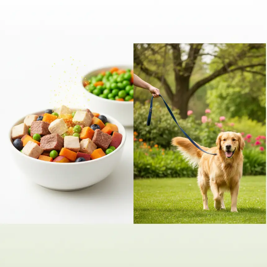 Dog balanced nutrition meal