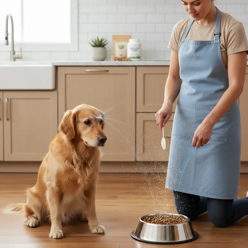 Dog supplement feeding