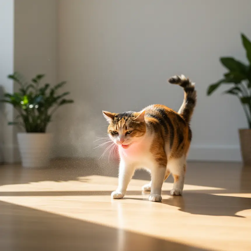 고양이 천식 먼지