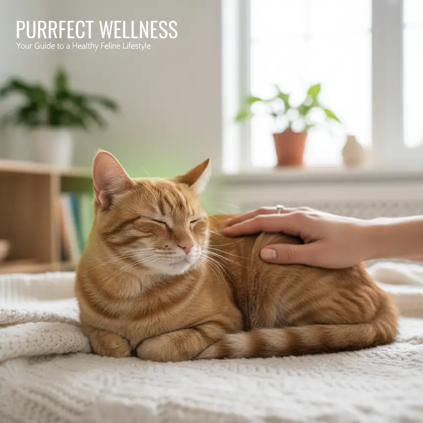 Healthy calm cat