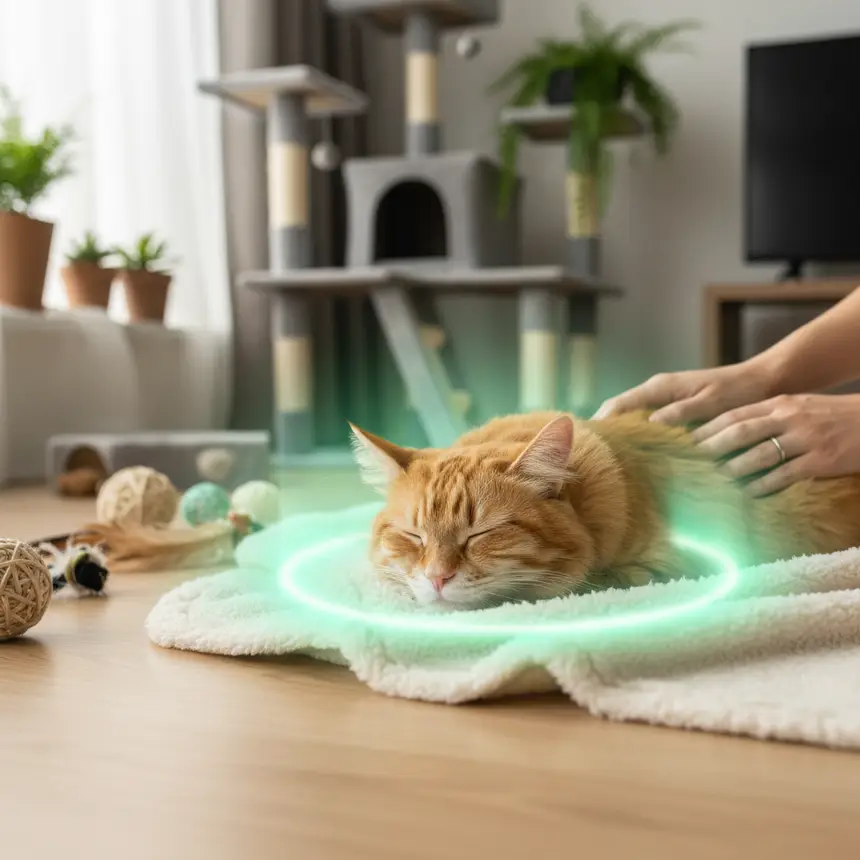 Cat skin health, stress reduction