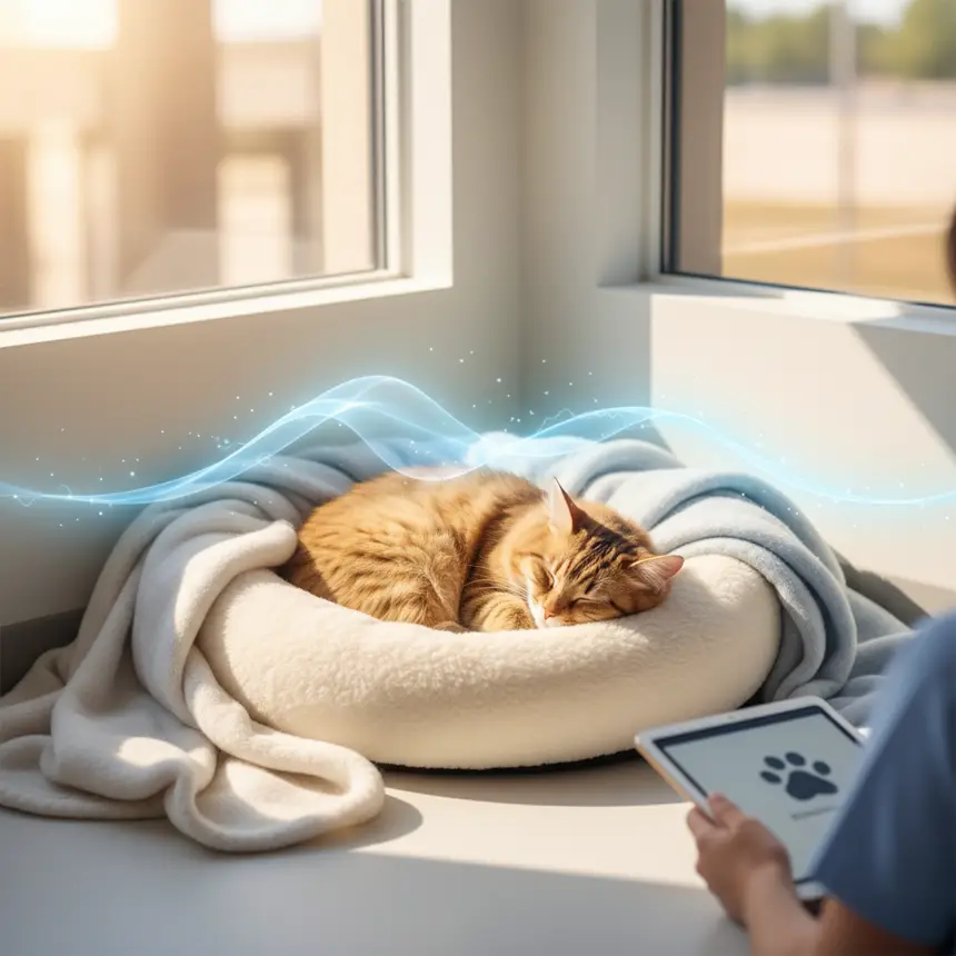 Comfortable shelter cat