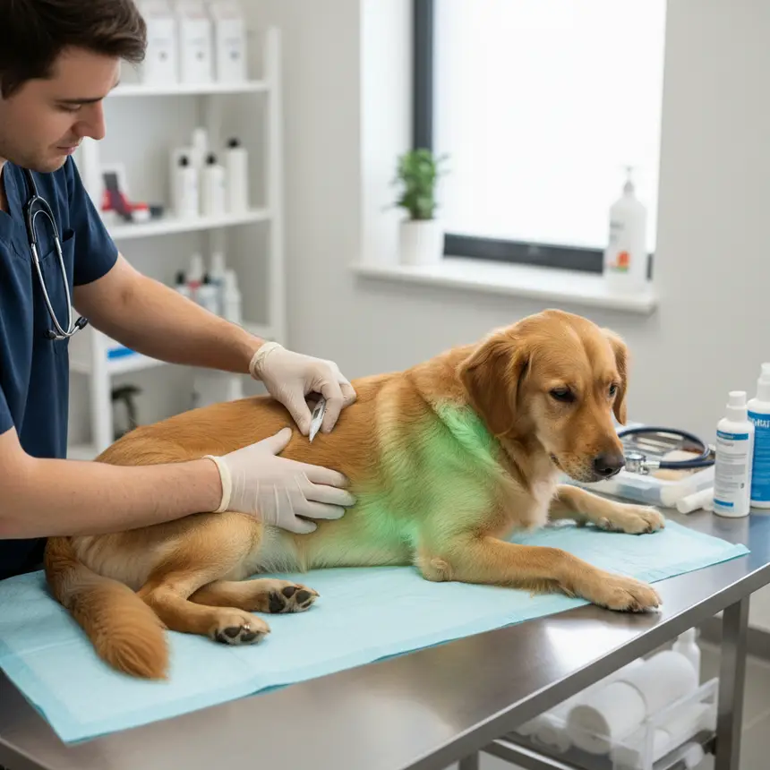 Shelter dog health check