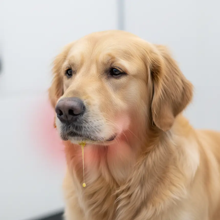 Dog vomit color