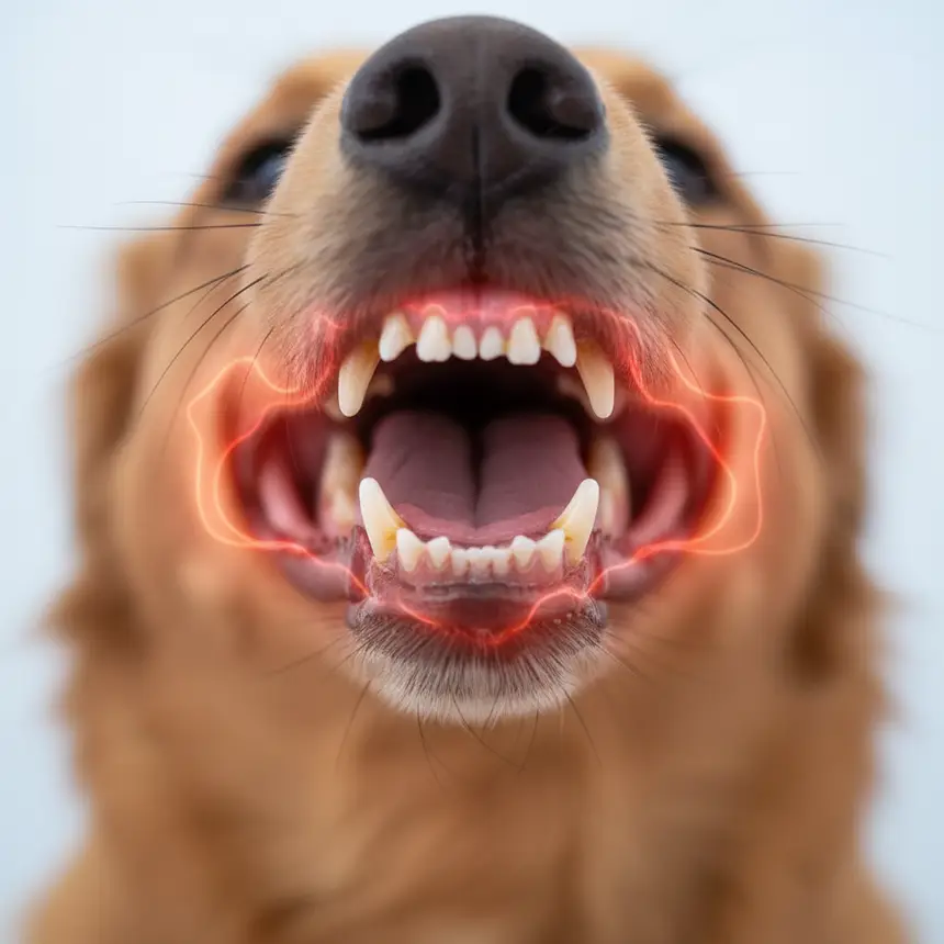 Dog molar plaque