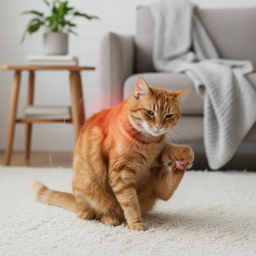 cat skin irritation