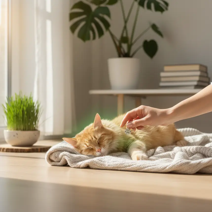 고양이 경련 관리