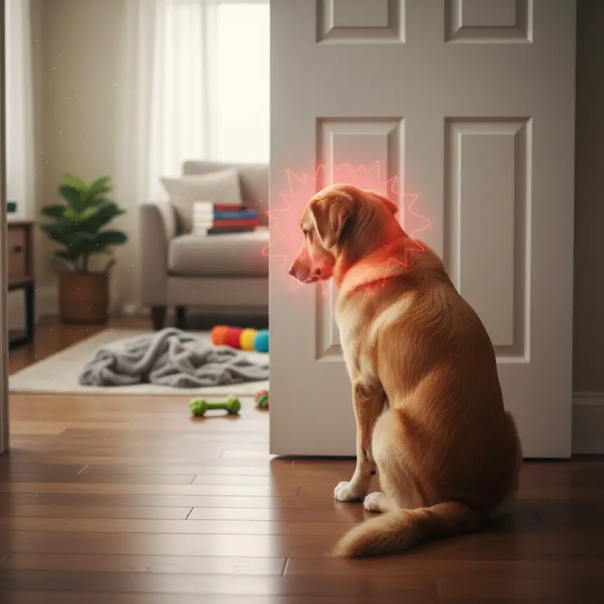 Dog alone, separation anxiety