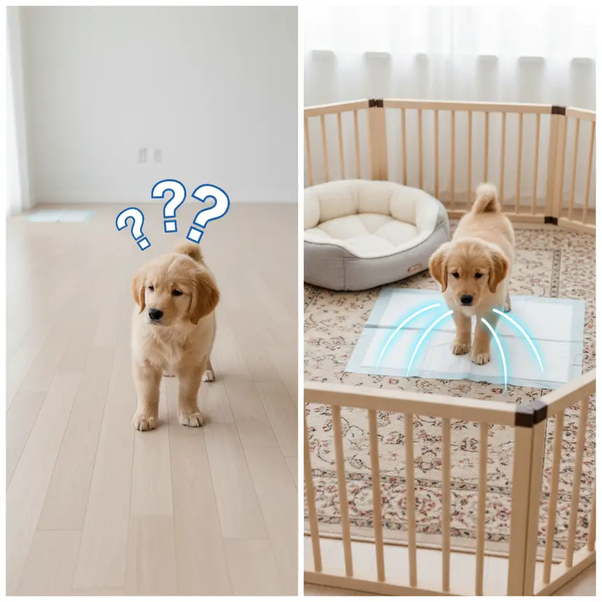 강아지 훈련 환경, 배변 공간